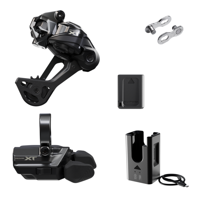 Shimano DI2 DRIVETRAIN UPGRADE KIT DEORE XT (M8250), RD-M8250-SGS, SW-M8250-R, BT-DN320, EC-DN100, SM-CN910-12